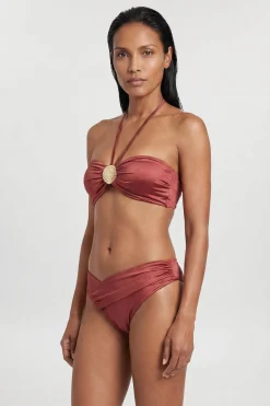 Haut De Bikini Métallisé Avec Détail De Quincaillerie