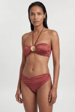 Haut De Bikini Métallisé Avec Détail De Quincaillerie
