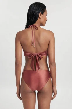 Haut De Bikini Métallisé Avec Détail De Quincaillerie