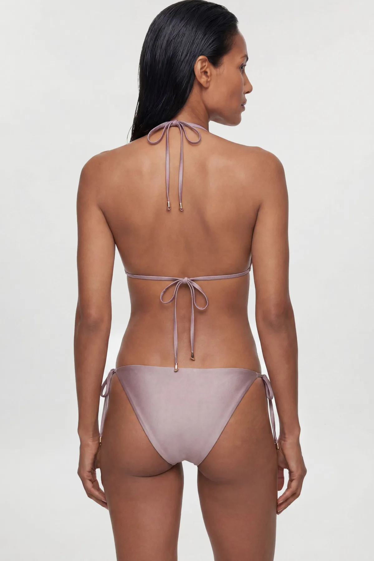 KarenMillen Haut De Bikini Métallisé Avec Détail De Perles<Femme Maillots De Bain|Tenues De Plage