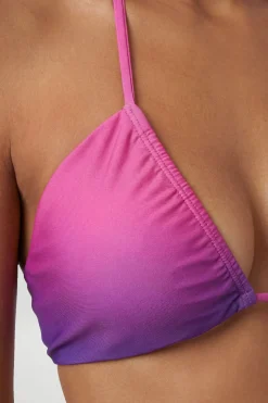 Haut De Bikini Ombré À Liens Latéraux