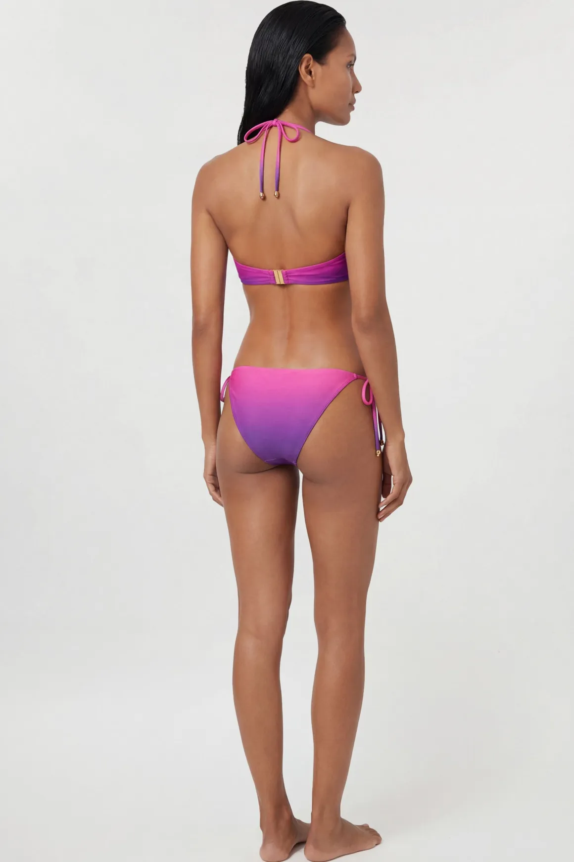 Haut De Bikini Ombré À Liens Latéraux