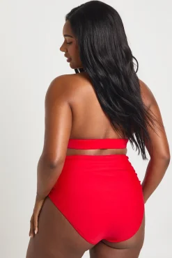 boohoo Haut De Bikini Plus Essentials Décolleté Plongeant Avec Tour De Cou<Femme Maillots De Bain|Tenues De Plage