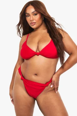 Haut de bikini Plus rembourré avec détails de nœud à l'avant
