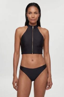 Haut De Bikini Racer À Fermeture Éclair