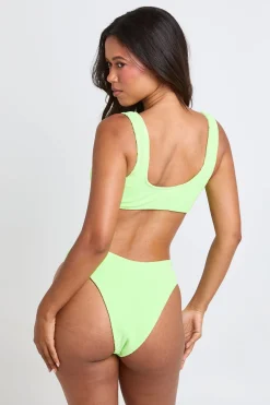 boohoo Haut De Bikini Texturé À Encolure Arrondie<Femme Maillots De Bain|Tenues De Plage