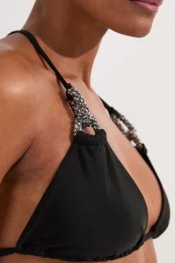 KarenMillen Haut De Bikini Triangle Avec Détail Métallique<Femme Maillots De Bain|Tenues De Plage