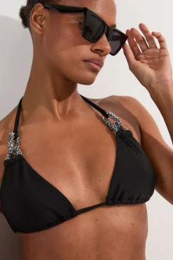 KarenMillen Haut De Bikini Triangle Avec Détail Métallique<Femme Maillots De Bain|Tenues De Plage