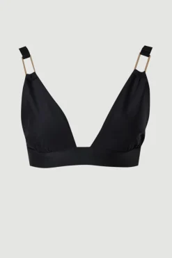 KarenMillen Haut De Bikini Triangle À Détails Ornementaux<Femme Maillots De Bain|Tenues De Plage