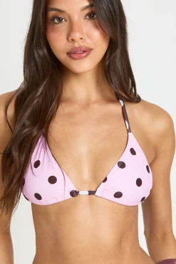 Haut De Bikini Triangle Essentials À Pois