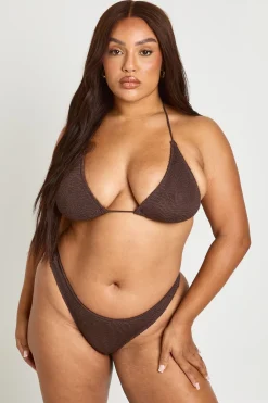 Haut De Bikini Triangle Froncé Taille Unique Premium