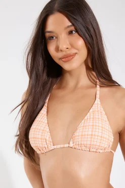 boohoo Haut De Bikini Triangle Vichy Et Bas De Bikini À Nouer Sur Les Côtés<Femme Maillots De Bain|Tenues De Plage