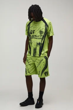 boohooMAN Haut De Football En Mesh Fermé Afterlight Coupe Regular<Homme T-Shirts