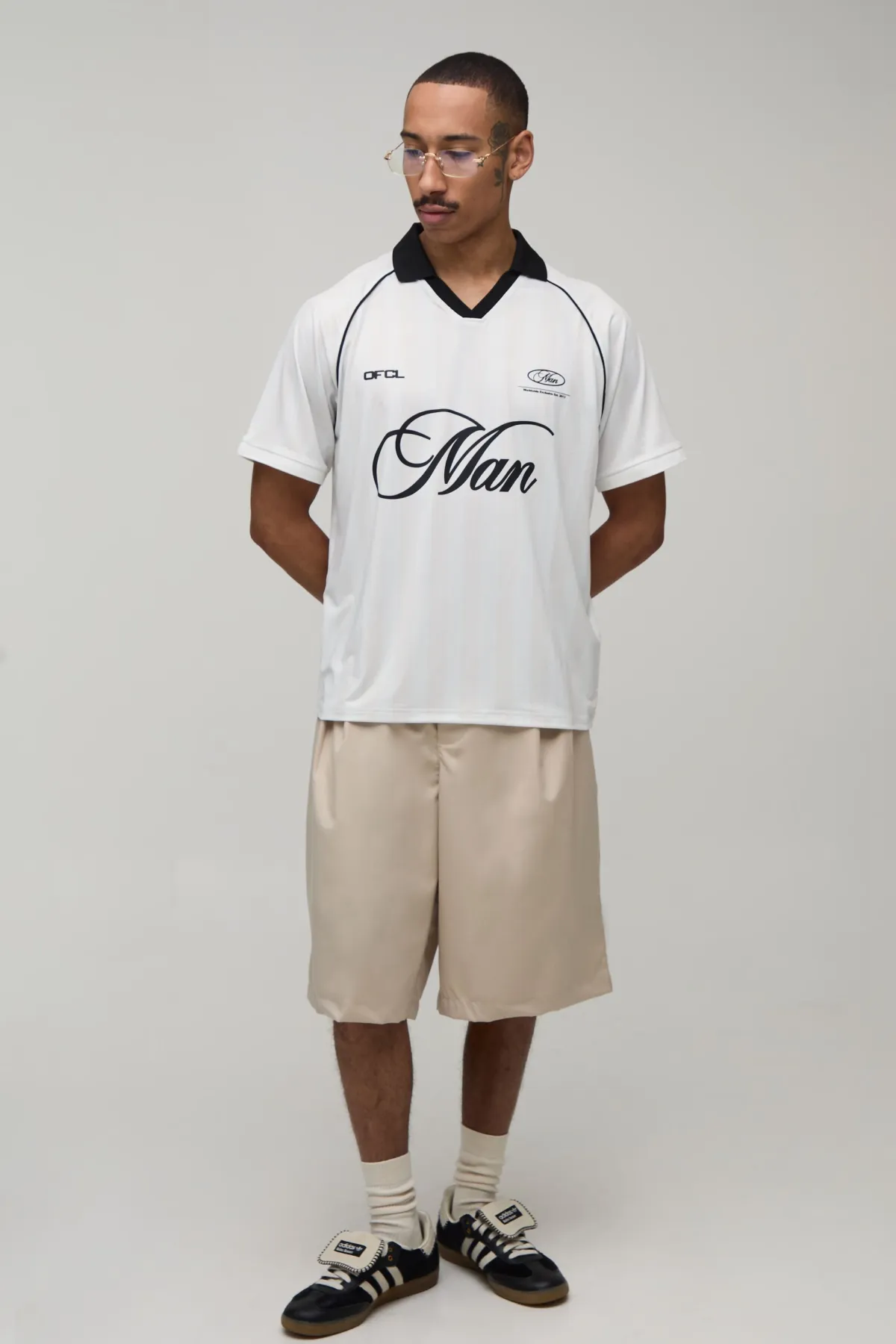 boohooMAN Haut De Football Imprimé Coupe Regular Homme<Homme T-Shirts