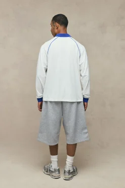 Haut De Football À Manches Longues Imprimé Man Official Oversize Homme
