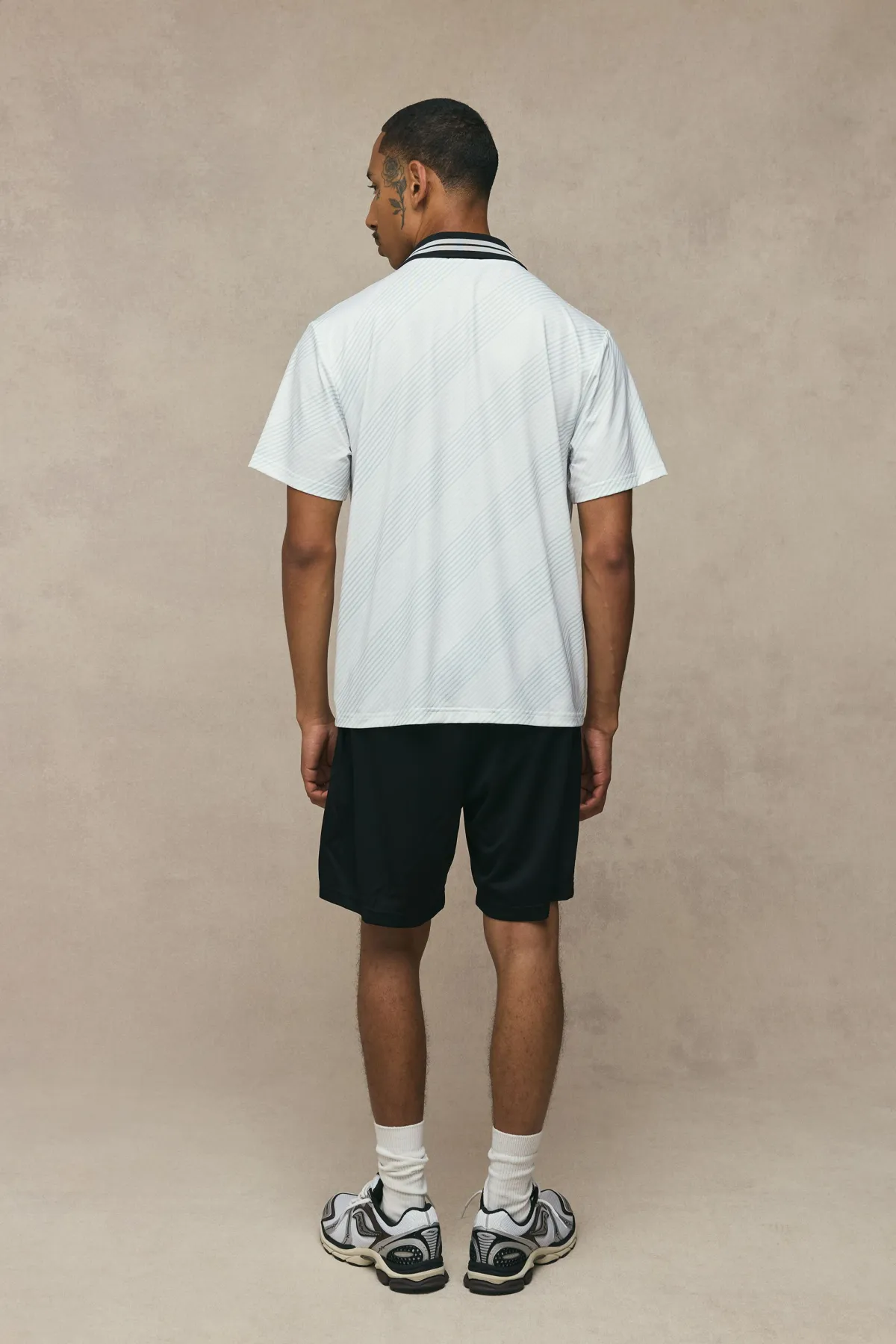 boohooMAN Haut De Football Oversize Homme À Manches Courtes Imprimé Avec Passepoil<Homme Tout Afficher|T-Shirts