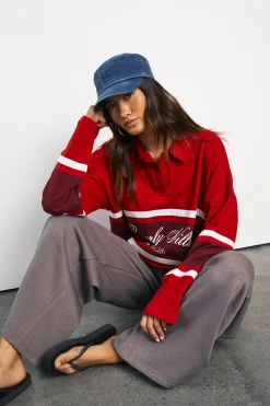 Haut De Rugby Oversize Graphique Beverly Hills