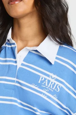 Haut De Rugby Oversize Imprimé À Rayures Paris