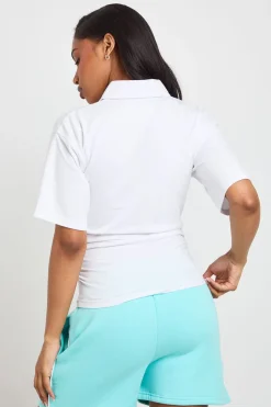 boohoo Haut De Rugby À Taille Cintrée<Femme Tops