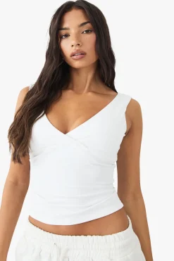 DSGN Studio Haut de Sport Sans Manches Sculptant à Devant Croisé Ultra Sculpt<Femme Vêtements De Sport|Dsgn Studio