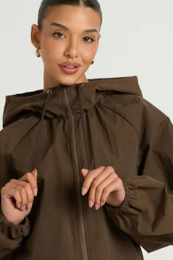 boohoo Haut De Survêtement En Nylon À Fermeture Éclair<Femme Tops