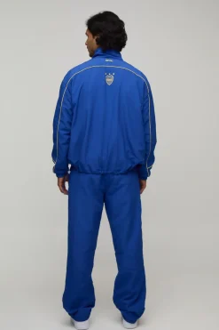 Haut De Survêtement En Nylon Oversize À Col Cheminée