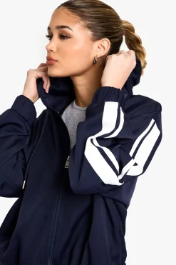 boohoo Haut de survêtement à zip avec empiècements latéraux tissés<Femme Tops