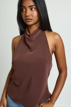 boohoo Haut Dos-nu Ample À Col Montant<Femme Tops