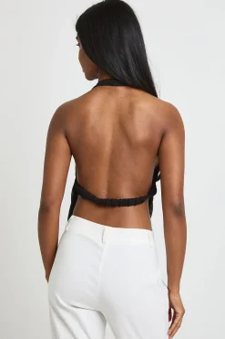 boohoo Haut Dos Nu À Col Bénitier Orné De Sequins Brodés<Femme Tops