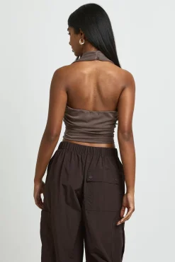 Haut Dos Nu Décolleté Échancré Premium Lavé