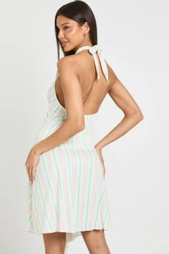 boohoo Haut Dos Nu À Rayures<Femme Tops