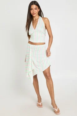 boohoo Haut Dos Nu À Rayures<Femme Tops