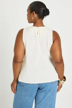 boohoo Haut Drapé Grande Taille Avec Détail Décoratif<Femme Tops