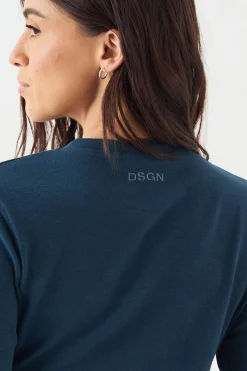 Haut DSGN Studio à Manches Longues Col Rond avec Boutonnage