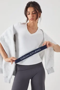 DSGN Studio Haut Ultra Sculpt à Col V et Manches Courtes<Femme Vêtements De Sport|Dsgn Studio