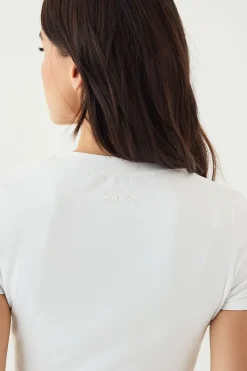 DSGN Studio Haut Ultra Sculpt à Col V et Manches Courtes<Femme Vêtements De Sport|Dsgn Studio