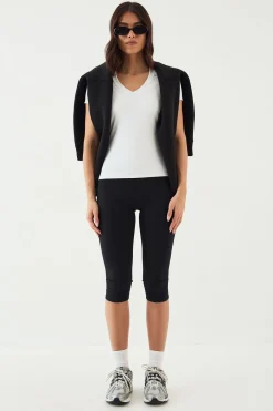DSGN Studio Haut Ultra Sculpt à Col V et Manches Courtes<Femme Vêtements De Sport|Dsgn Studio