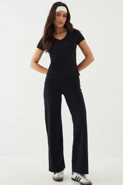 DSGN Studio Haut Ultra Sculpt à Col V et Manches Courtes<Femme Vêtements De Sport|Dsgn Studio