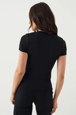 DSGN Studio Haut Ultra Sculpt à Col V et Manches Courtes<Femme Vêtements De Sport|Dsgn Studio