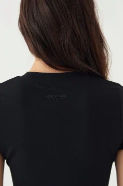 DSGN Studio Haut Ultra Sculpt à Col V et Manches Courtes<Femme Vêtements De Sport|Dsgn Studio