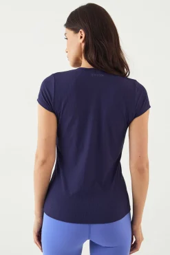 Haut DSGN Studio Ultra Sculpt Côtelé à Manches Courtes avec Boutonnage