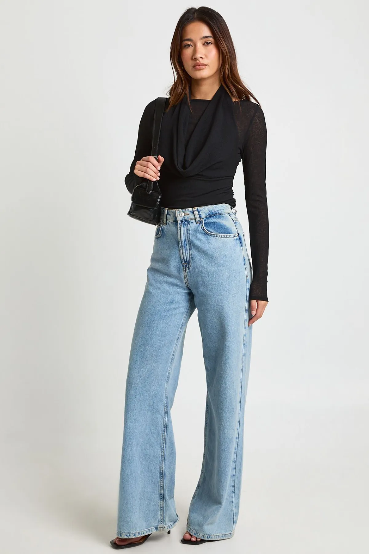 boohoo Haut 2 En 1 Côtelé Transparent Texturé À Col Licou<Femme Tops