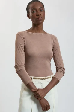 KarenMillen Haut En Jersey Crêpe Avec Dos Échancré<Femme Tops