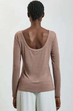 KarenMillen Haut En Jersey Crêpe Avec Dos Échancré<Femme Tops