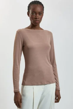 KarenMillen Haut En Jersey Crêpe Avec Dos Échancré<Femme Tops