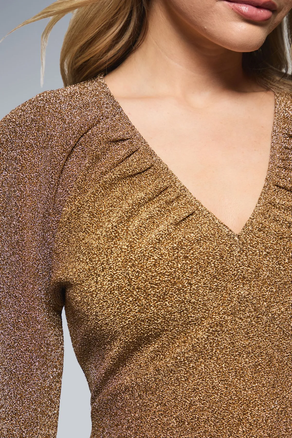 Dorothy Perkins Haut en Jersey Pailleté DP Luxe à Encolure Froncée<Femme Tops D’Automne|Tops
