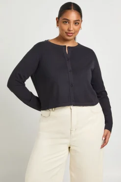 boohoo Haut en maille côtelée à manches longues Plus<Femme Pulls Et Gilets|Toutes Les Mailles