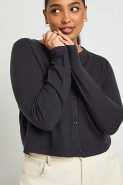 boohoo Haut en maille côtelée à manches longues Plus<Femme Pulls Et Gilets|Toutes Les Mailles