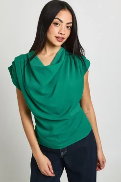 boohoo Haut En Mousseline À Col Bénitier Haut<Femme Tops