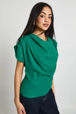 boohoo Haut En Mousseline À Col Bénitier Haut<Femme Tops